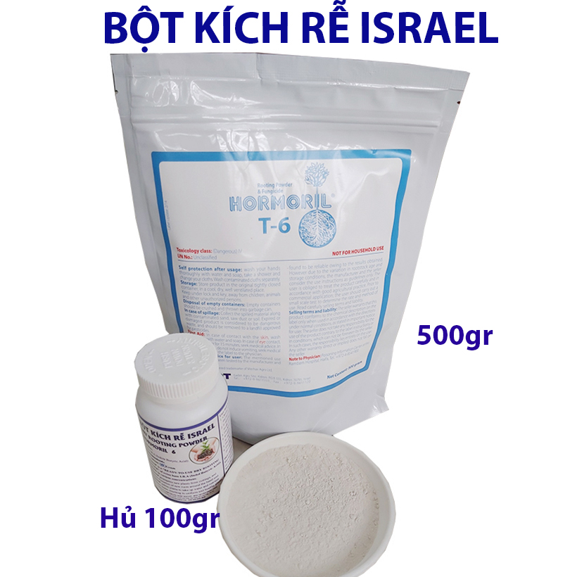 Bột Ra Rễ Nhanh có Ngừa Nấm (Túi 500gr) nhập khẩu Israel với 0.6% IBA và Fungicde trị nấm