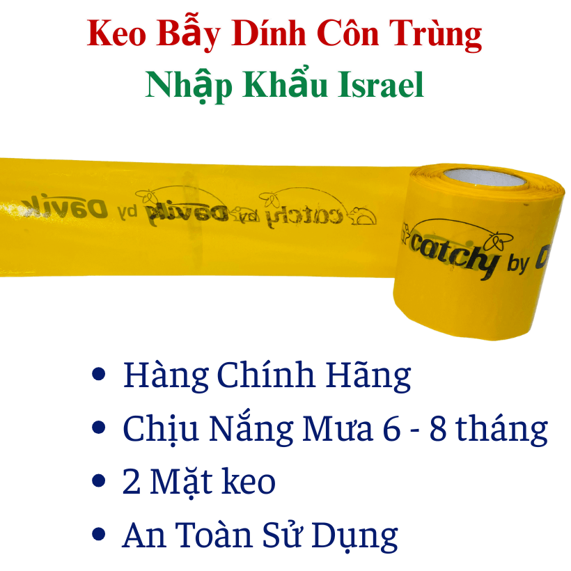 Cuộn Keo Bẫy Côn Trùng Vàng Nhập Khẩu Israel