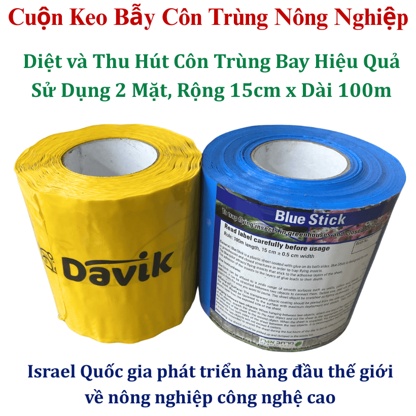 Cuộn Keo Bẫy Côn Trùng Vàng Nhập Khẩu Israel