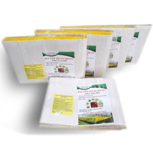 DIỆT CÔN TRÙNG GÂY HẠI RAU SẠCH SÂN THƯỢNG, RAU NHÀ PHỐ BẰNG KEO DÍNH MÀU VÀNG NHẬP KHẨU ISRAEL (1 miếng 7k)