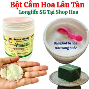 Dinh Dưỡng Hoa Cắt Cành (Food for Flower) nhập khẩu ISrael (Hủ 1KG dạng bột) Hiệu Longlife SG dành cho Shop Hoa FLorist bảo quản mọi loại hoa tươi lâu và 14 ngày không thay nước, không cắt tỉa gốc hoa