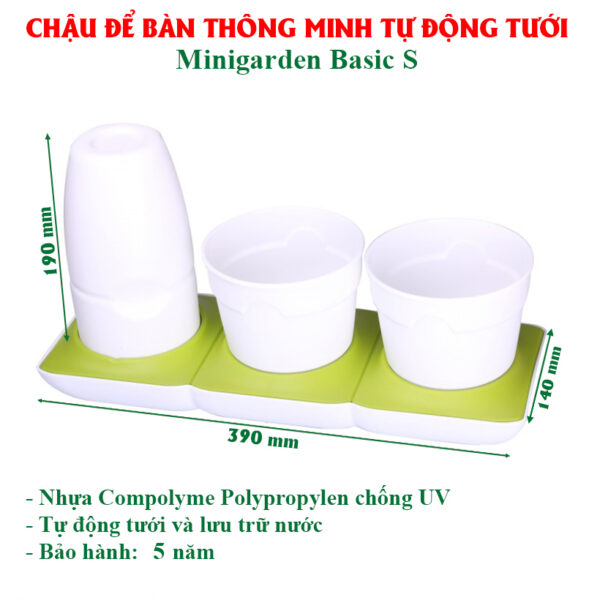 Chậu Trồng Cây Tự Dưỡng Thông Minh nhập khẩu Châu Âu Minigarden