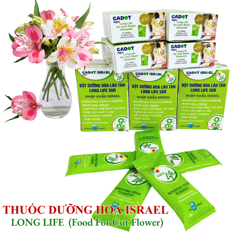Thuốc Cắm Hoa Hồng Tươi Lâu Hiệu LongLife 5gr nhập khẩu Israel