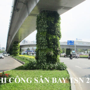 Thi Công Vườn Tường Đứng Đường Phố và Khu Vực Công Cộng gồm khung Module và hệ thống tưới tự động 100% tạo Landscape rộng và ấn tượng