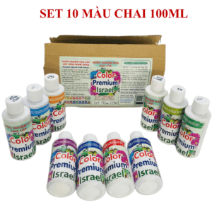 SET 10 Màu nhuộm hoa tươi (chai nhỏ đủ màu) công nghệ Israel giúp học sinh nhuộm đổi màu hoa tại trường