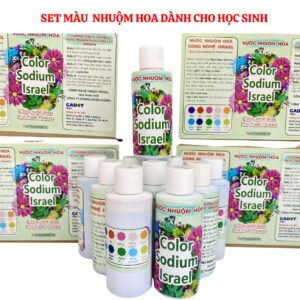 SET 10 Màu nhuộm hoa tươi (chai nhỏ đủ màu) công nghệ Israel giúp học sinh nhuộm đổi màu hoa tại trường
