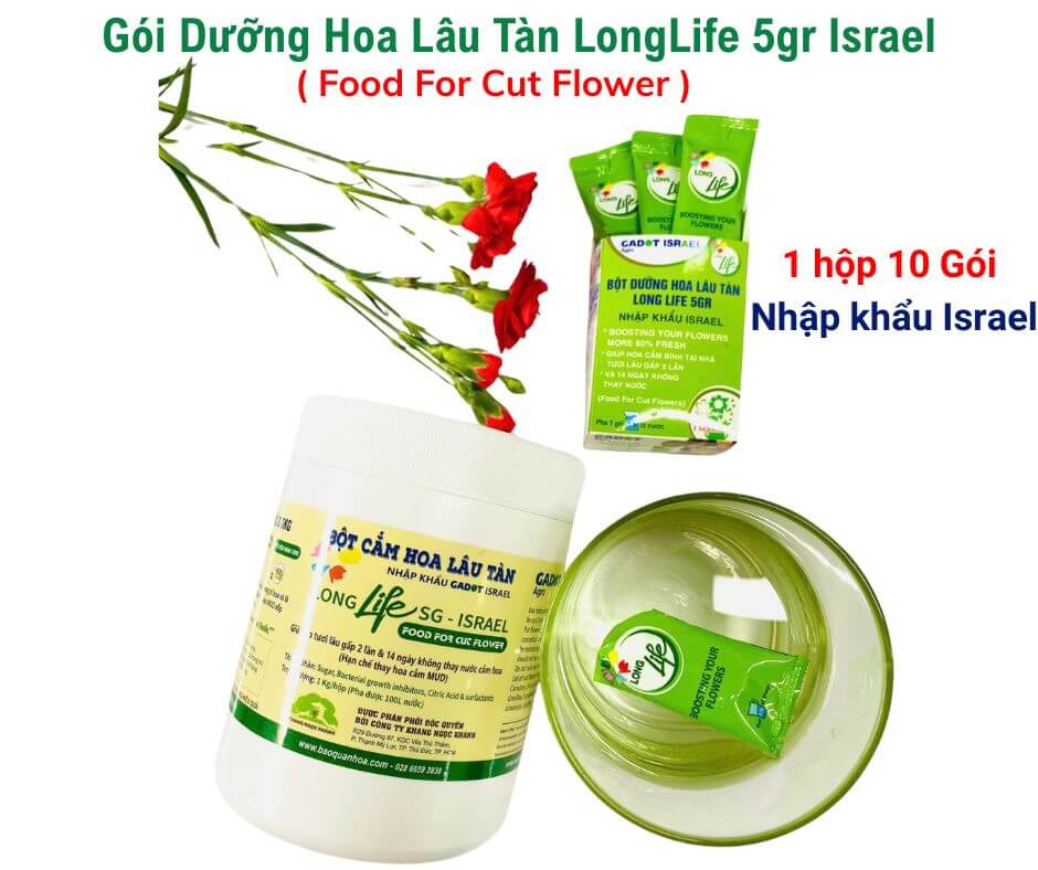 Long Life Gói Dưỡng Hoa Huệ Tươi Lâu hơn, Mùi Thơm hơn