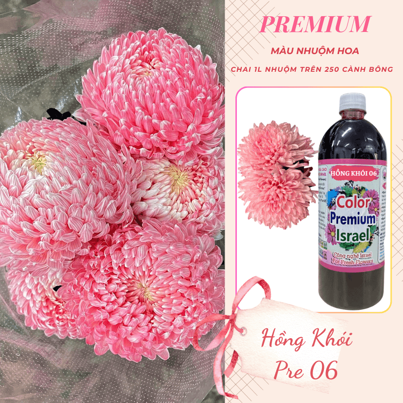 Nước Nhuộm Hoa Tươi Màu Hồng Khói Pre 07 nhập khẩu Israel