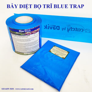 Diệt Bọ Trĩ bằng Keo Bẫy Xanh Blue Trap Nhập Khẩu Israel x 2 mặt keo dính (0.15 x 100M)