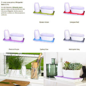 2 Set Chậu Trồng Rau & Cây tự Dưỡng (Giá còn 450K/bộ) nhập khẩu Châu Âu Basic UNO dành cho người bận rộn