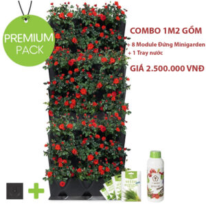 TỰ TRANG TRÍ BAN CÔNG CHUNG CƯ BẰNG CHẬU TREO MODULE ĐỨNG NHẬP KHẨU BỒ ĐÀO NHA KHÔNG CÓ TƯỚI NHỎ GIỌT (Ngang 0.7M x Cao 8 Tầng Module)