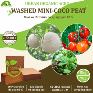 VIÊN MỤN XƠ DỪA ÉP HỮU CƠ 70 LÍT SƠ ĐÃ XẢ CHÁT NHẬP KHẨU ẤN ĐỘ