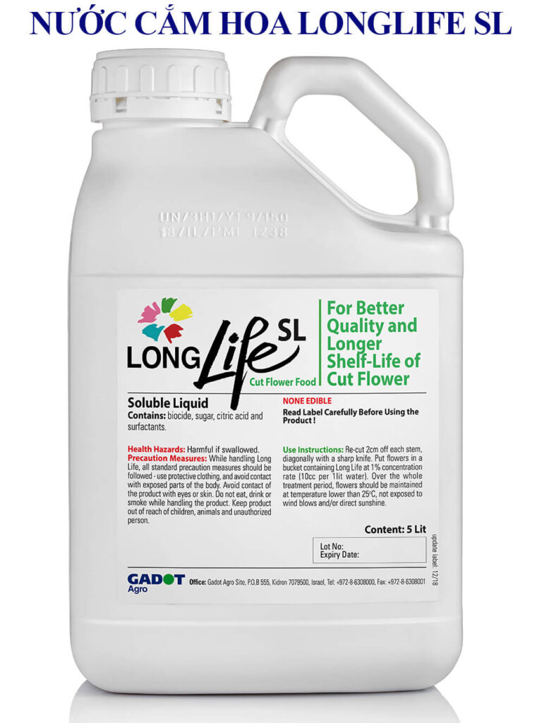Nước Cắm Hoa Tươi Lâu Tại Shop Florist Can 5 Lít