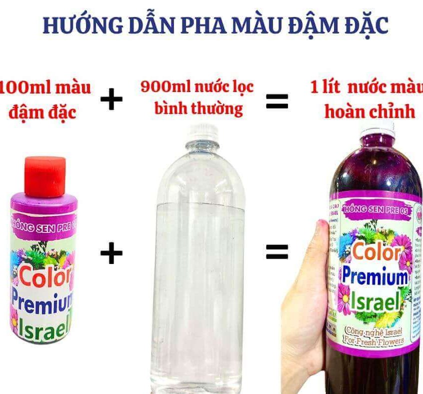 Nước Nhuộm Màu Hoa Ly Đậm đặc nhập khẩu Israel