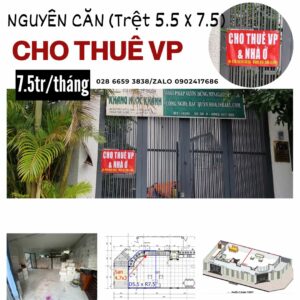 Cho Thuê Văn Phòng Thủ Thiêm villa (45m2) lầu 2 đủ tiện nghi