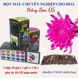 Thuốc Bột Nhuộm Màu Hoa Tươi Hồng Sen (Hũ 10L-14L)
