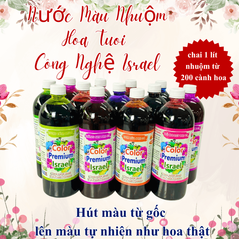 Nước Màu Nhuộm Hoa Cúc Mẫu Đơn