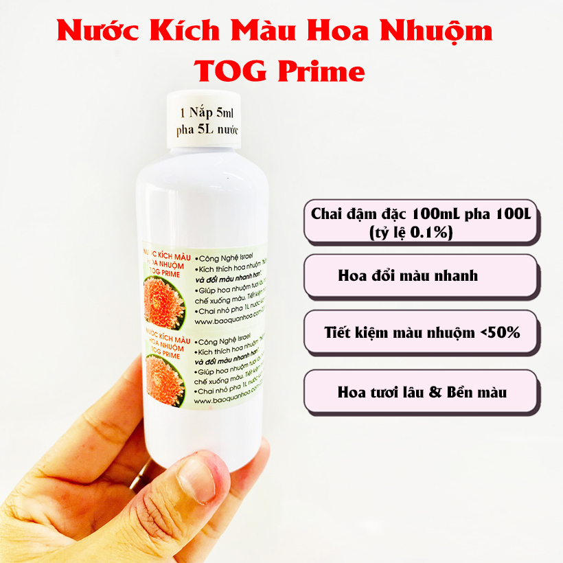 NƯỚC KÍCH MÀU HOA NHUỘM DẠNG BỘT NHUỘM HOA TƯƠI CÔNG NGHỆ ISRAEL HIỆU TOG PRIME