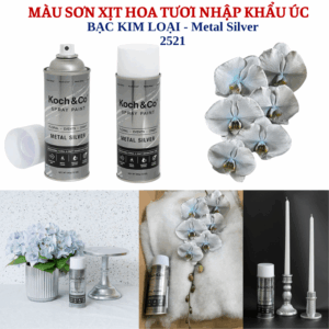 Sơn Xịt Hoa Tươi Úc Màu Bạc Silver Metal 2521-732