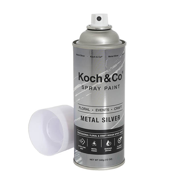 Sơn Xịt Hoa Tươi Úc Màu Bạc Silver Metal