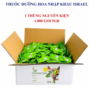 Thùng 1000 Gói Bột Dưỡng Hoa LongLife 5g, Tặng Kèm Khách, Hoa Bền 14 Ngày Cắm Bình