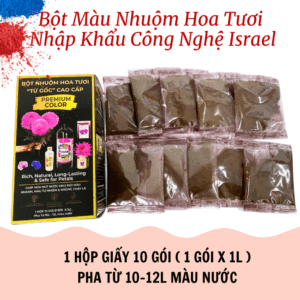 Thuốc Bột Màu Nhuộm Hoa Tươi - Hộp Giấy Thay Cho Hũ Nhựa - Premium Color Israel