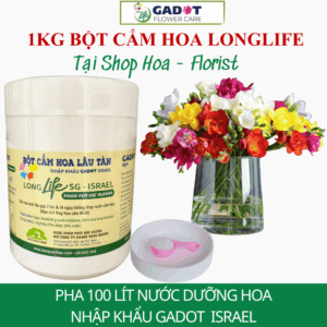 Bột Dưỡng Hoa Tươi Lâu Longlife SG 1KG Nhập Khẩu Israel Dành Cho Shop Hoa