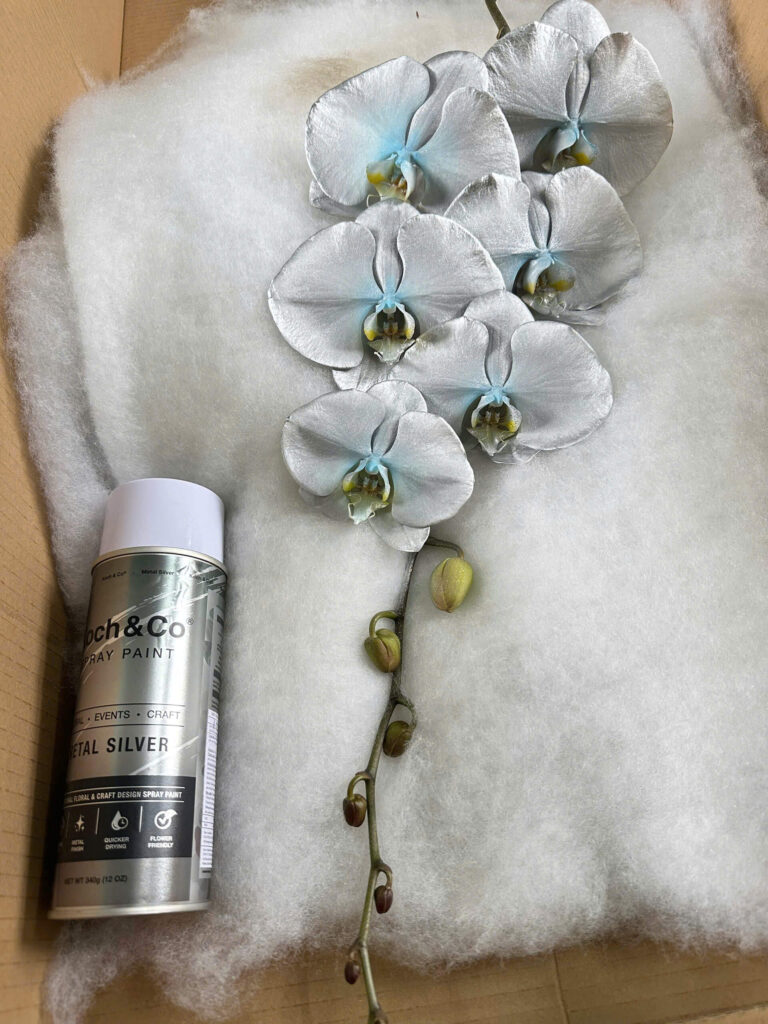 Sơn Xịt Lá & Hoa Màu Bạc Silver Metal Úc