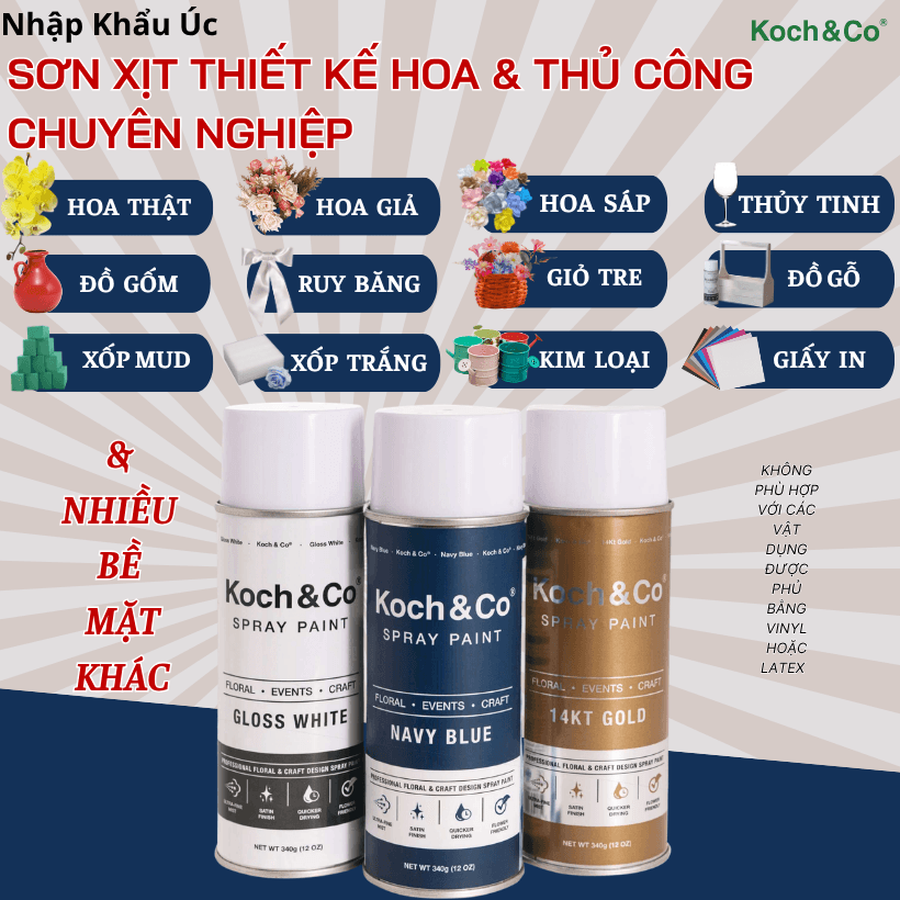 Sơn Xịt Đổi Màu Hoa Tươi Koch Co Úc