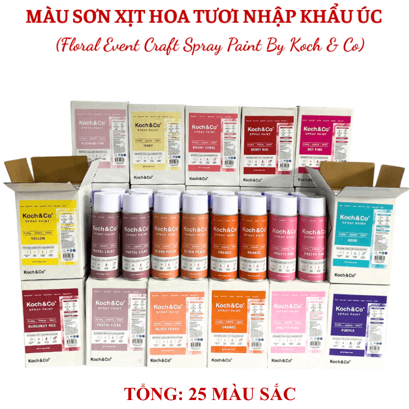 Sơn Xịt Đổi Màu Hoa Tươi Koch Co Úc