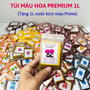 Bột Nhuộm Hoa Tươi Màu Hồng Sen Pre 05 Gói 6gr pha 1L nước màu công nghệ Israel