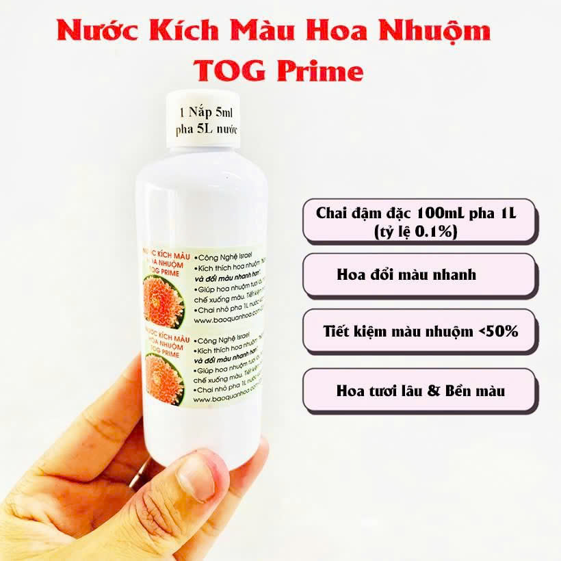 nước kích màu hoa nhuộm
