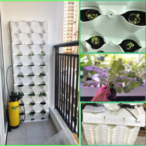 Giá Chậu Trồng Rau Ban Công (1m2) Nhập Khẩu Châu Âu Minigarden Vertical