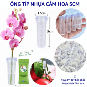 Ống Típ Nhựa Chứa Nước Cắm Hoa 5cm (1kg khoảng 450 cái) Giữ Hoa Tươi Lâu, Hàng Mới 100%
