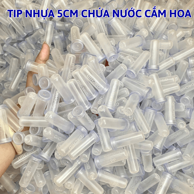 Ống Típ Nhựa Chứa Nước Cắm Hoa Tươi Lâu Giúp Hoa Vận Chuyển Đi Xa