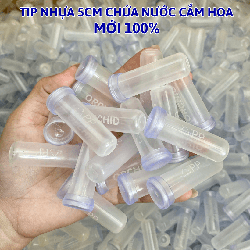 Ống Típ Nhựa Chứa Nước Cắm Hoa Tươi Lâu Giúp Hoa Vận Chuyển Đi Xa