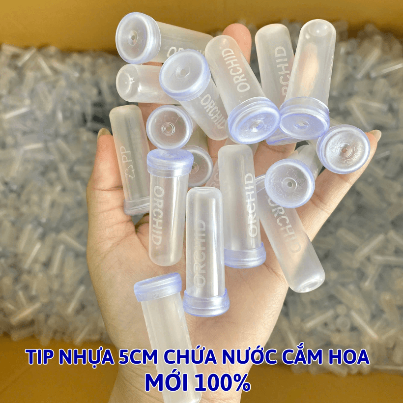 Ống Típ Nhựa Chứa Nước Cắm Hoa Tươi Lâu Giúp Hoa Vận Chuyển Đi Xa
