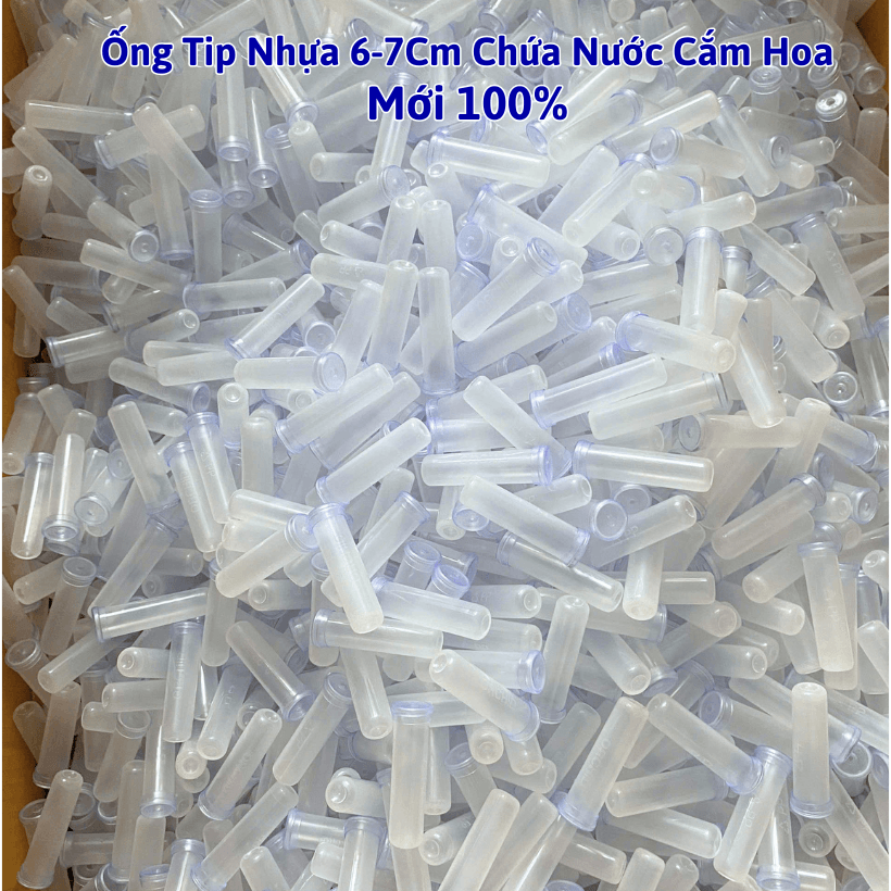 Ống Típ Nhựa Chứa Nước Cắm Hoa