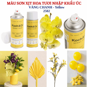 Sơn Xịt Hoa Tươi Úc Màu Vàng Chanh Yellow 2502 Koch & Co