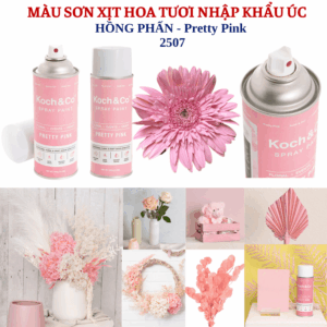Sơn Xịt Hoa Tươi Úc Màu Hồng Phấn Pretty Pink 2507 Koch & Co