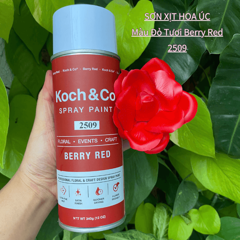 Spray Painting Fresh Flowers with Koch & Co