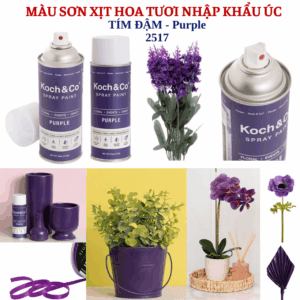 Sơn Xịt Hoa Tươi Úc Màu Tím Đậm Purple 2517 Koch & Co