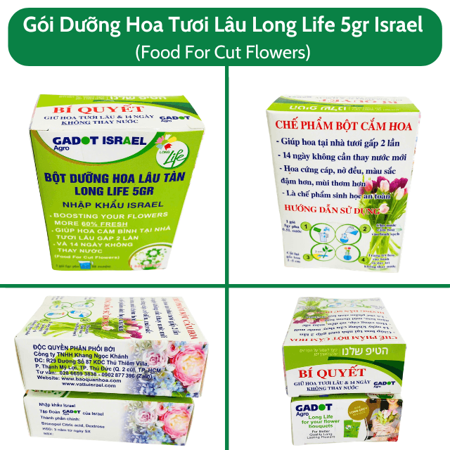 Thuốc Dưỡng Hoa Tươi Lâu LongLife nhập khẩu Israel