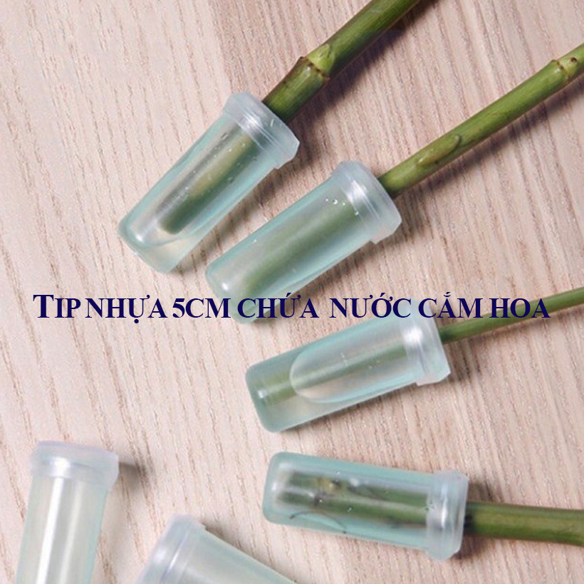 Ống Típ Nhựa Chứa Nước Cắm Hoa Tươi Lâu Giúp Hoa Vận Chuyển Đi Xa
