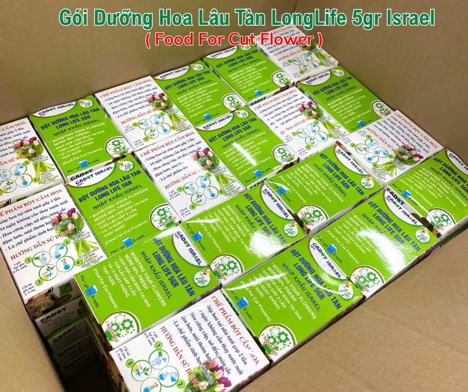 Sỉ 1 Thùng 1000 Gói Dưỡng Hoa Longlife Israel