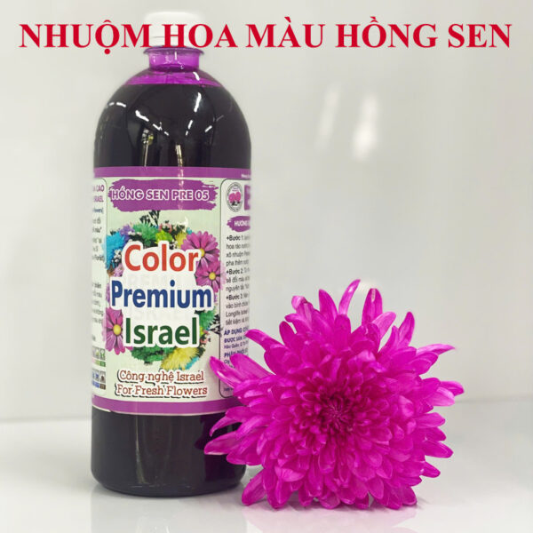 Nước Nhuộm Hoa Tươi Màu Hồng Sen Đậm Pre 05 Công Nghệ Israel