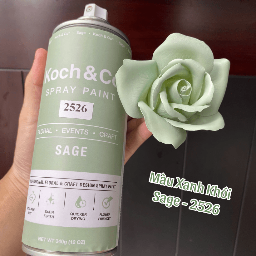 Sơn Xịt Màu Hoa Tươi Xanh Khói Sage 2526 Koch&Co