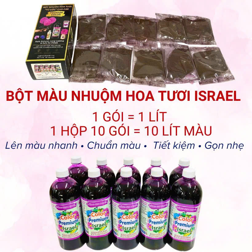 Bột Nhuộm Màu Cho Hoa Tươi Israel